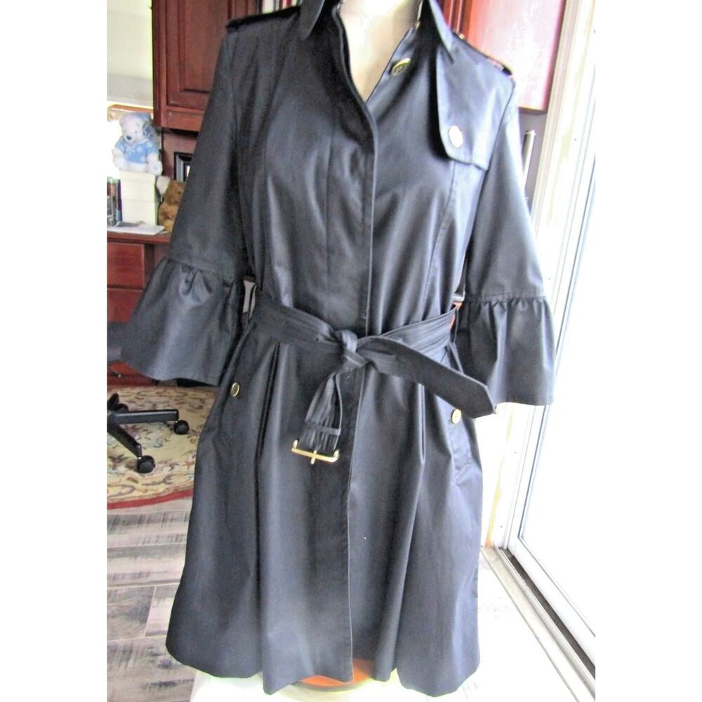 Burberry Black Trench Coat size US 8